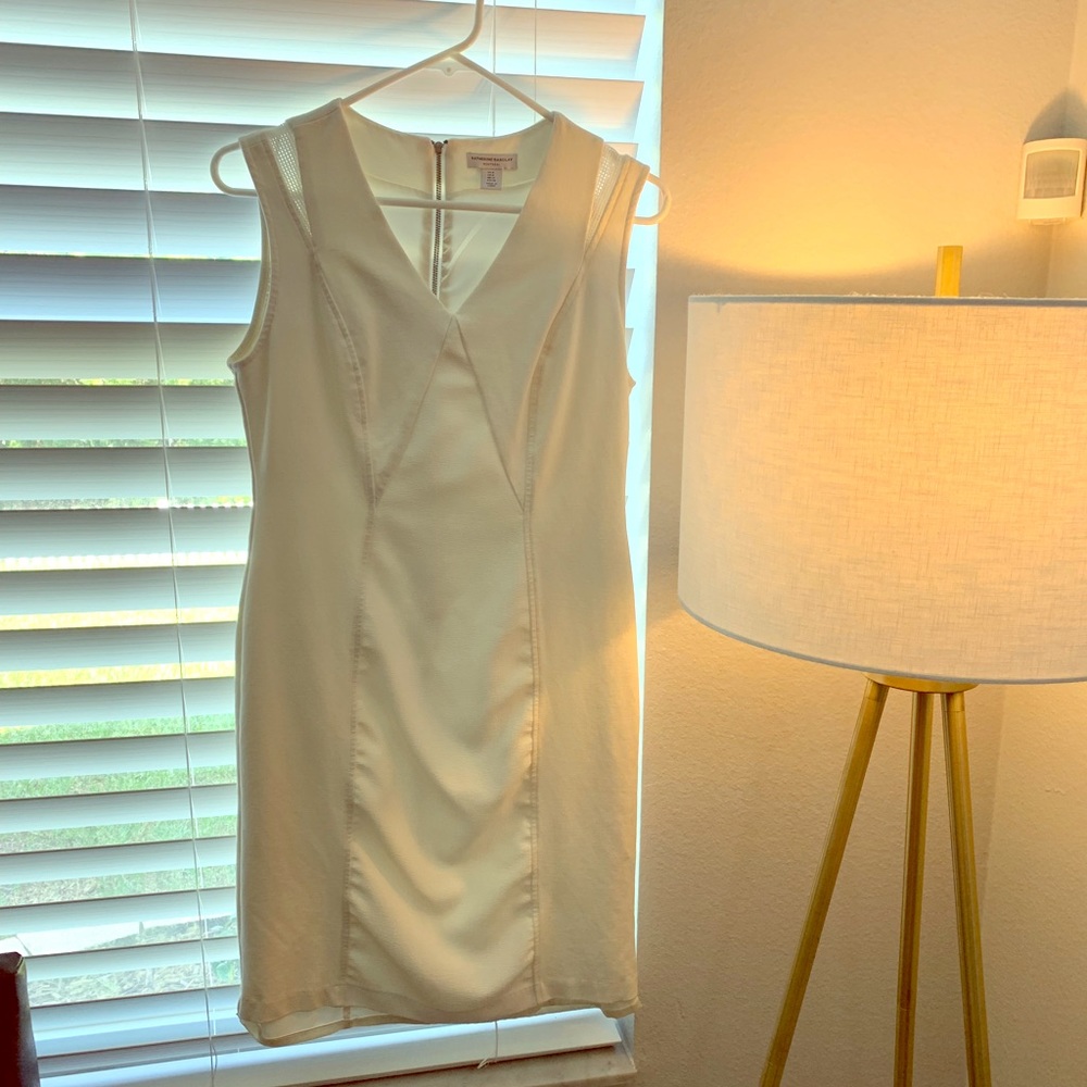 White Katherine Barclay dress - gently worn size 8